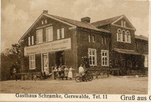 Gerswalde, Ort, Kreis Mohrungen Gerswalde, Gasthaus Schramke Герсвальде, трактир Шрамке