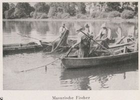  Masurische Fischer Masuren, Fischerei