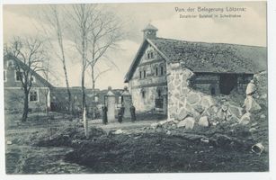 Dankfelde, Kreis Lötzen Schedlisken Kr. Lötzen, zerstörter Gutshof 