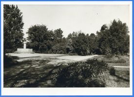 Ortelsburg, Stadt, Kreis Ortelsburg Ortelsburg, Andersark mit Bismarck-Büste Ортельсбург, парк Андерса с бюстом Бисмарка