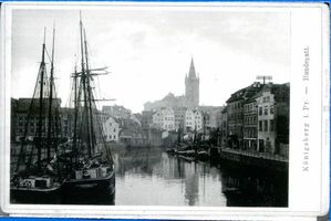 Königsberg (Pr.), Stadtkreis Königsberg Königsberg, Hundegatt mit Blick zum Schloß VII Königsberg, Schloß