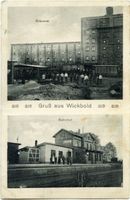 Wickbold, Kreis Samland Wickbold, Brauerei, Bahnhof 
