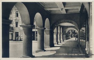 Allenstein, Stadtkreis Allenstein Allenstein, Laubengänge am Alten Markt VI 