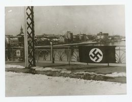 Tilsit, Stadt, Stadtkreis Tilsit Tilsit, Luisen-Brücke, Wiederanschluss des Memelgebietes am 22.03.1939 Tilsit, Auf der Luisen-Brücke
