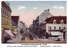 Insterburg, Stadt, Stadtkreis Insterburg Hindenburgstraße (fr. Goldaper Straße֨枆蟬뚶ße) 1-.., 83-...  