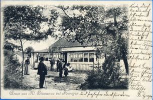 Klein Blumenau Kr. Samland, Kreis Samland Klein Blumenau Kr. Samland, Gartenlokal bei Powayen 