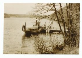 Niedersee, Kreis Sensburg Niedersee, Dampferanlegestelle 