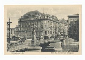 Königsberg (Pr.), Stadtkreis Königsberg Kneiph. Langgasse Königsberg, Blick in die Kneiphöfsche Langgasse Königsberg, Stadtteil Kneiphof
