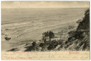 Rauschen Kr. Samland, Kreis Samland Rauschen Kr. Samland, Strandpromenade und Herrenbad 