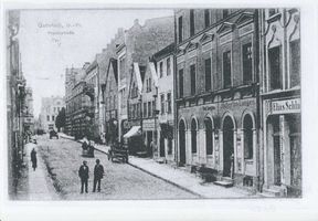 Guttstadt, Kreis Heilsberg Haidestraße Guttstadt, Haidestraße, Geschäftshäuser 