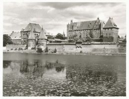 Marienburg, Westpr., Kreis Marienburg Marienburg i. Westpr., Die Marienburg von der Nogatseite XIII Мариенбург, Зап. Пруссия, замок Мариенбург со стороны Ногата, XIII