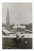 Tilsit, Stadt, Stadtkreis Tilsit Stiftstraße Tilsit, Die Kreuzkirche von der Stiftsstraße aus Тильзит, Крестовая церковь со стороны Штифтсштрассе