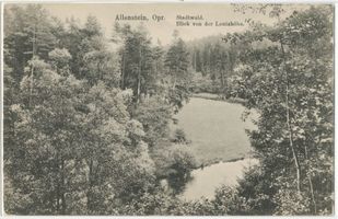 Allenstein, Stadtkreis Allenstein Allenstein, Stadtwald, Blick von der Lentzhöhe Allenstein, Stadtwald