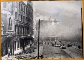 Königsberg (Pr.), Stadtkreis Königsberg Steindamm Königsberg (Pr.), Steindamm und Ecke Junkerstraße, Zerstörungen Königsberg, Zweiter Weltkrieg und das Ende
