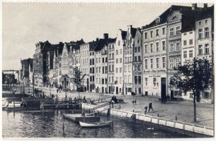 Elbing, Stadt, Stadtkreis Elbing Elbing, Fischbrücke am Elbingfluß Elbing, Elbingfluß