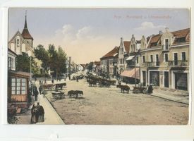 , Arys, Markt mit Lötzener Straße 