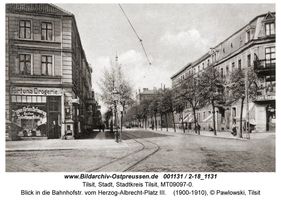 Tilsit, Stadt, Stadtkreis Tilsit Bahnhofstraße