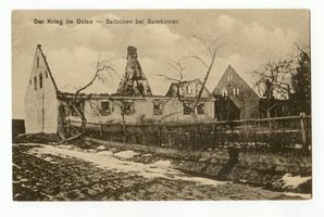 Groß Baitschen, Kreis Gumbinnen Groß Baitschen, Zerstörungen Groß Baitschen, 1. Weltkrieg