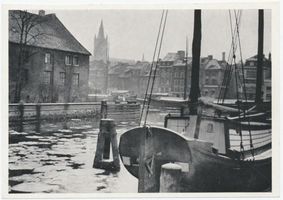 Königsberg (Pr.), Stadtkreis Königsberg Königsberg, Blick zum Fischmarkt, links die alte Universität - Winterstimmung Königsberg, Stadtteil Altstadt (Umgebung des Schlosses)