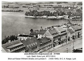 Lyck, Stadt, Kreis Lyck Straße der SA (fr. Kaiser-Wilhelm-Straße)