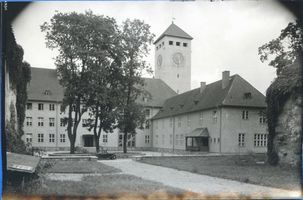 Ortelsburg, Stadt, Kreis Ortelsburg Ortelsburg, Rathaus mit Innenhof II 