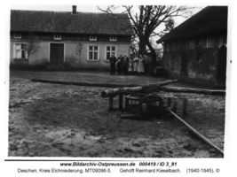 Deschen, Kreis Elchniederung  Elchniederung, Landwirtschaft - Höfe, Arbeit und Leben