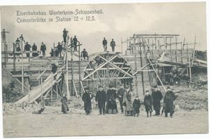  Bartenstein, Ostpr., Eisenbahnbau Wöterkeim-Schippenbeil Бартенштайн, Вост. Пруссия, строительство железной дороги Вётеркайм — Шиппенбайль