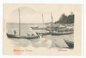 Cranz Kr. Samland, Ort, Kreis Samland Cranz, Fischerstrand IV Cranz, Fischerei