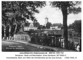 Gerdauen, Stadt und Bahnstation, Kreis Gerdauen 