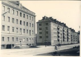 Elbing, Stadt, Stadtkreis Elbing Elbing, Junkerstraße, links Teil des ehemaligen Rathauses Эльбинг, Юнкерстрассе, слева часть бывшей ратуши