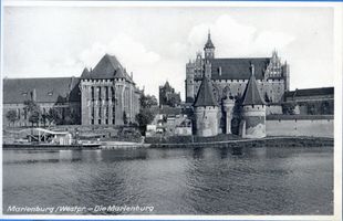 Marienburg, Westpr., Kreis Marienburg Marienburg i. Westpr., Die Marienburg, Westseite Marienburg, Schloß