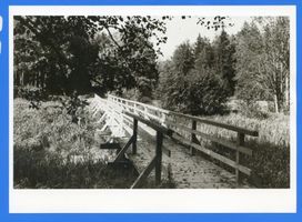 Landsberg, Stadt, Kreis Preußisch Eylau Landsberg i. Ostpr., Holzbrücke am Röhrenteich 