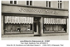 Tilsit, Stadt, Stadtkreis Tilsit Hohe Straße 20