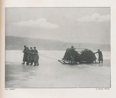  Masuren, Eisangelei, Heimkehr vom Fischzug Masuren, Fischerei