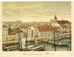Königsberg (Pr.), Stadtkreis Königsberg Königsberg (Pr.), Blick von der Börse zum Dom VI Königsberg, Stadtteil Kneiphof