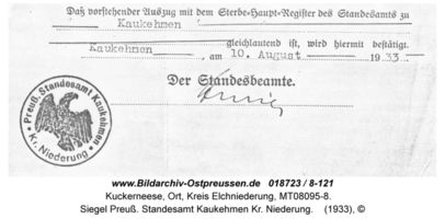 Kuckerneese, Ort, Kreis Elchniederung Mittelstraße