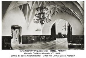 Allenstein, Stadtkreis Allenstein  Allenstein, Schloß, Innenräume