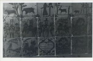 Ortelsburg, Stadt, Kreis Ortelsburg Ortelsburg,  Museum, Kachelofen II Alltagskunst und Gebrauchsgegenstände in Ostpreußen