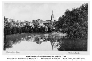 Ragnit, Kreis Tilsit-Ragnit  Ragnit, Mühlenteich