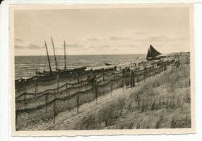  Kurische Nehrung, Fischerhafen am Ostseestrand 