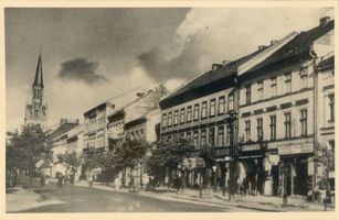 Memel, Stadt, Stadtkreis Memel Marktstraße Memel, Marktstraße mit Johanniskirche V 