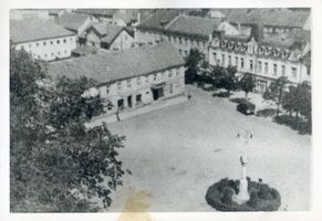 Kuckerneese, Ort, Kreis Elchniederung Kaukehmen, Marktplatz, Blick vom Kirchturm Kuckerneese, Blick vom Kirchturm