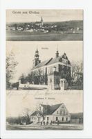 Glottau, Kreis Heilsberg Glottau, Ortsansicht, Kirche, Gasthaus Глотау, вид местечка, церковь, трактир