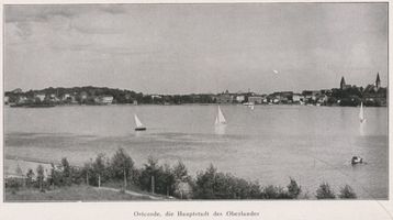 Osterode (Ostpr.), Kreis Osterode Osterode (Ostpr.), Blick auf die Stadt über den Drewenzsee XVII Osterode, Stadtmotive