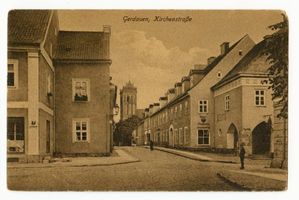 Gerdauen, Stadt und Bahnstation, Kreis Gerdauen Kirchenstraße Gerdauen, Kirchenstraße II Гердауэн, Кирхенштрассе, II