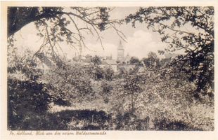 Preußisch Holland, Stadt, Kreis Preußisch Holland Preußisch Holland, Blick von der neuen Waldpromenade 