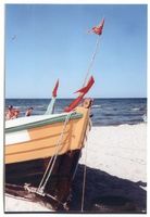 Kahlberg-Liep, Ort, Kreis Elbing Kahlberg, Boot am Strand 