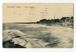 Cranz Kr. Samland, Ort, Kreis Samland Cranz, Hoher Seegang III 