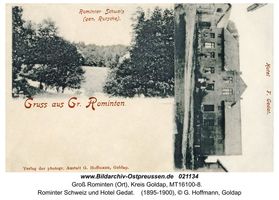 Hardteck, Ort und Bahnstation, Kreis Goldap  