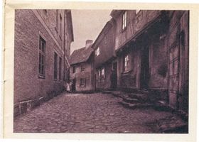 Mohrungen, Stadt, Kreis Mohrungen Mohrungen, Das Mauergässchen Морунген, Мауэргессхен